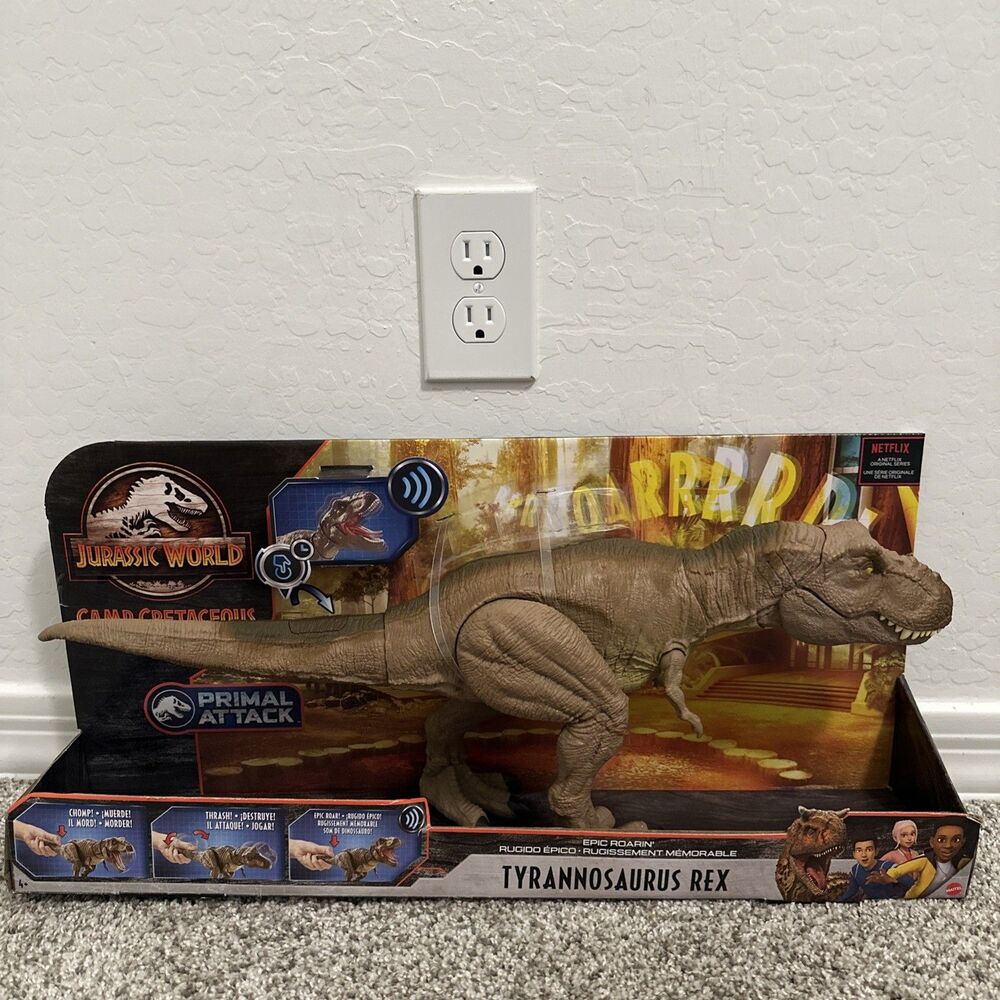 Jurassic World Epic Roarin Tyrannosaurus Rex Large Action Figure T-Rex Brand New